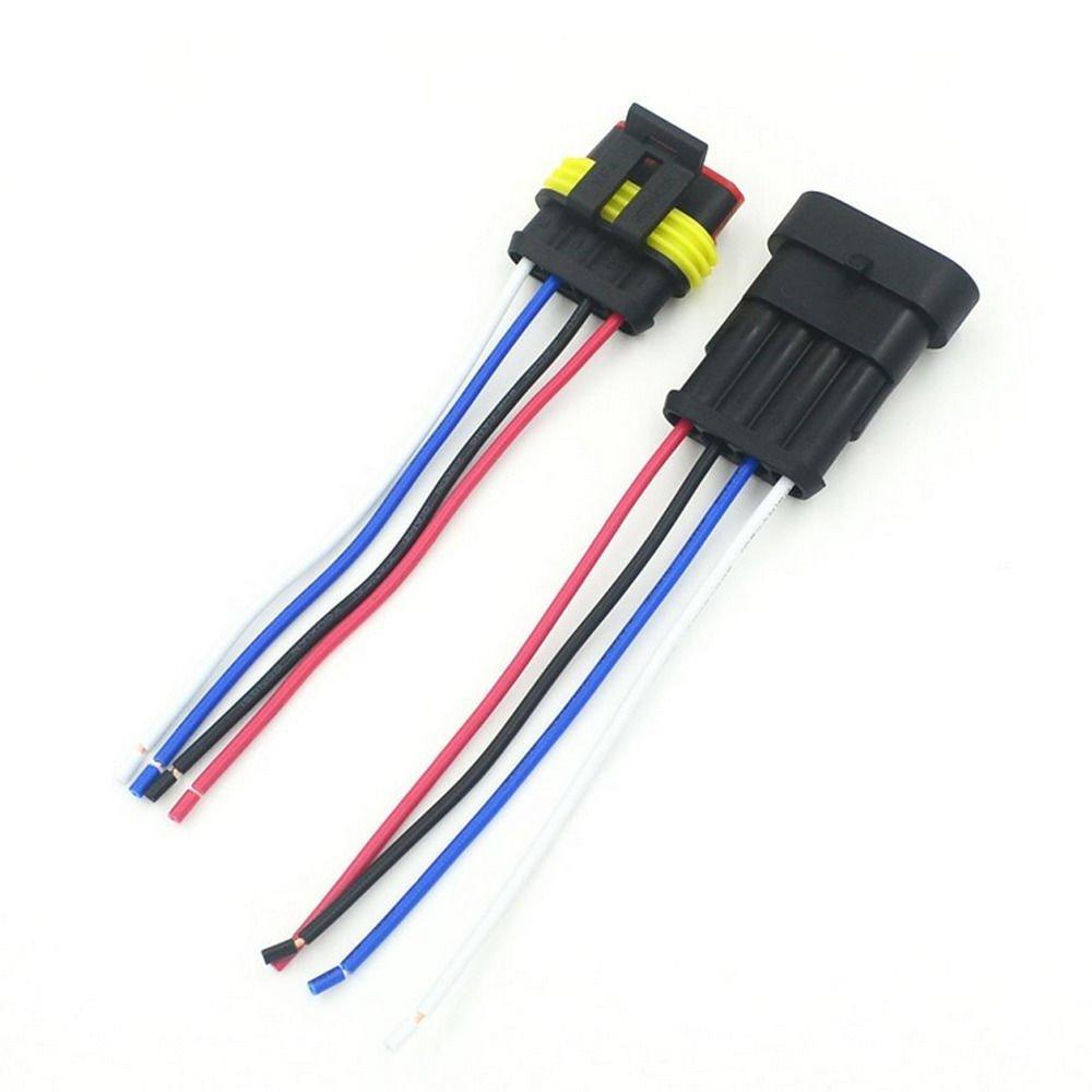 ZYTC 4 Pin Car Waterproof Electrical Connector Plug Wire AWG