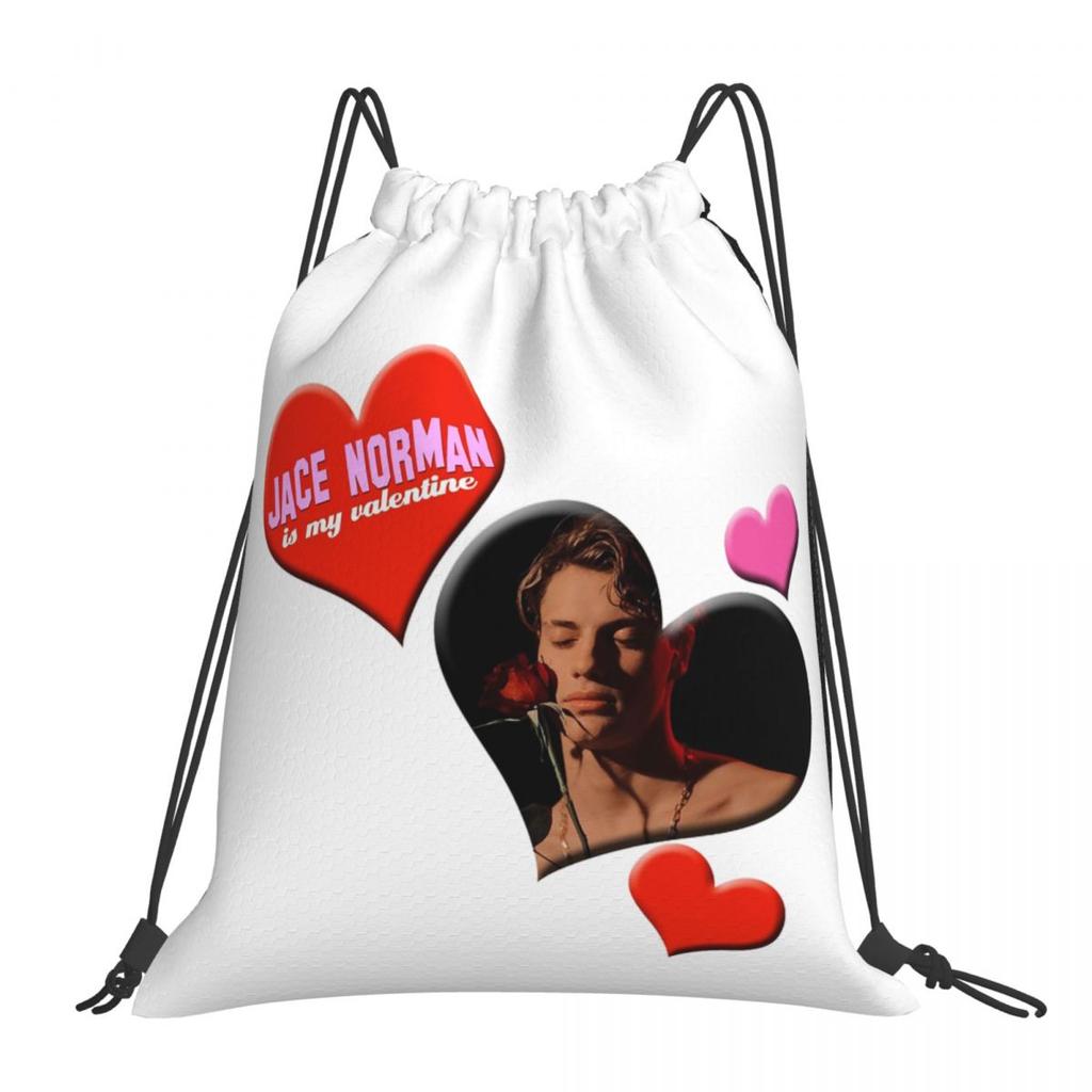 Jace Norman Is My Valentine Backpacks Casual Drawstring Bags Sports Bag Book Bags for Man Woman School
