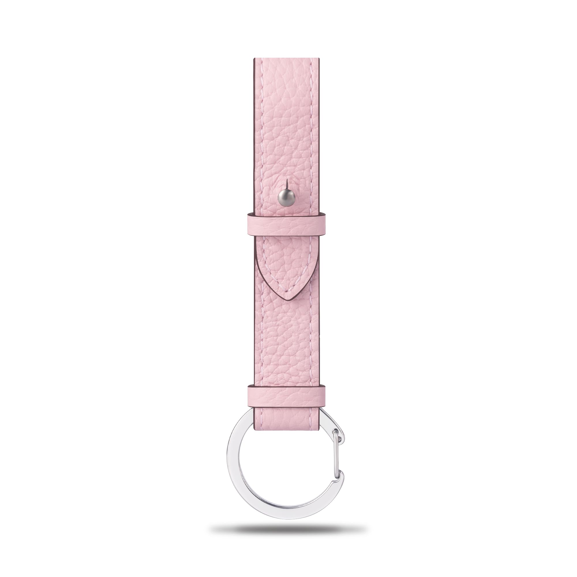 

COGURE Genuine Leather Carabiner Ring Keychain Bag Charm for Gift Box COPKRB Pink and White Adults, Included,