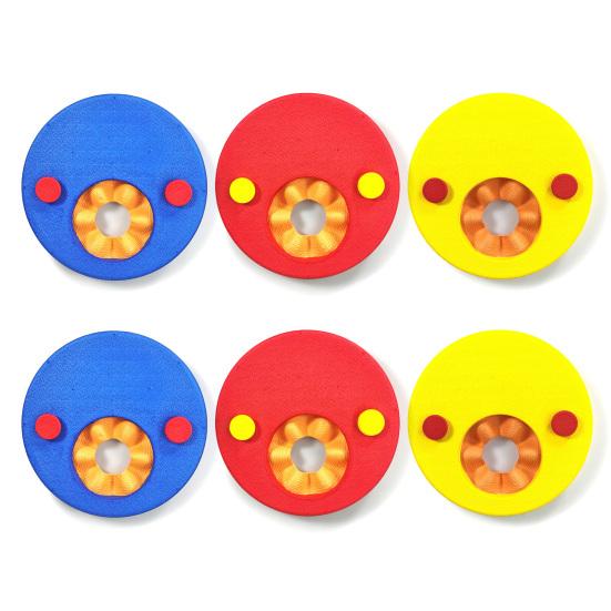 6 Pcs Kids Float Discs Swim Arm Bands EVA Foam Floating Sleeves Summer Pool Swimming Arm Float Rings for Children Ages 3-6