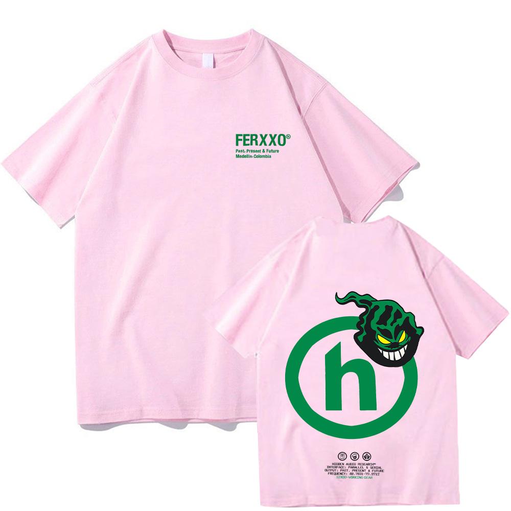 Feid FERXXO Logo T-Shirt T Shirts Men's Women Casual Tees Clothes T-shirt Y2K Short Sleeve Unisex Cotton Tops