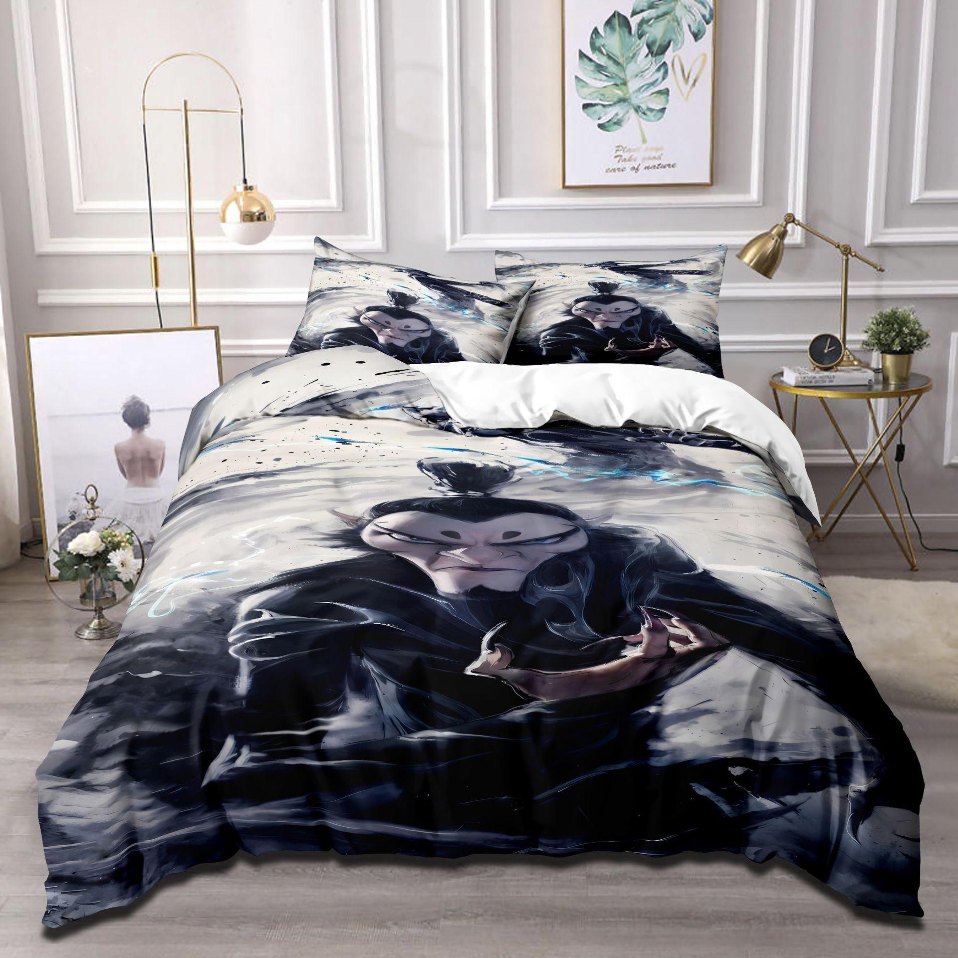 

Three-Piece Quilt Cover 3D Digital Printing Home Textile 90 * 200