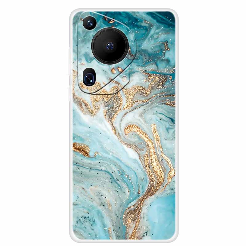 For Huawei Pura 70 Case Marble TPU Soft Transparent Silicone Back Covers For Huawei Pura 70 Ultra Case 70ultra Cool Pura70 Pro+