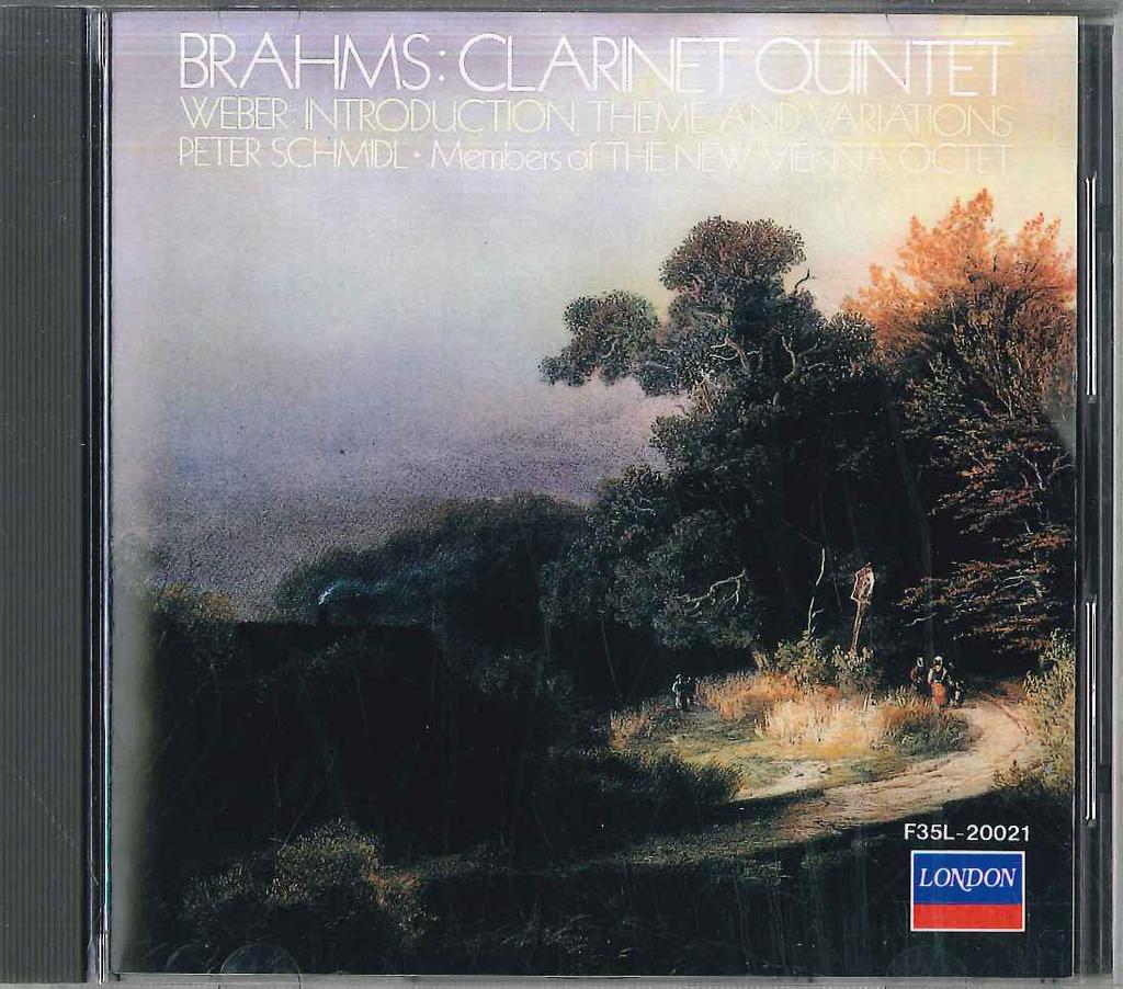 CD PETER SCHMIDL - Brahms Clarinet Quintet In B Minor, F35L20021 POLYDOR Japan Classical Used