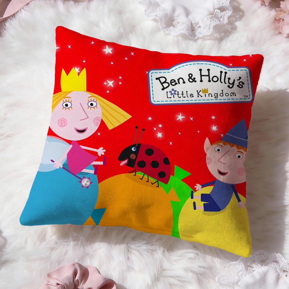 

Ben And Holly Little Kingdom Cushion Cover Premium Comfort Reversible Pillow Cove -Two in One Design for Any Room & Car Interior 50cmx50cm