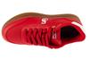 Skechers Duraleather Lace Up Snoop Cupsole Sneaker, Mens Red Sneakers