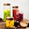 Acacia Wood Lid Glass Jar for Wine Infusion & Moisture-Proof Kitchen Storage
