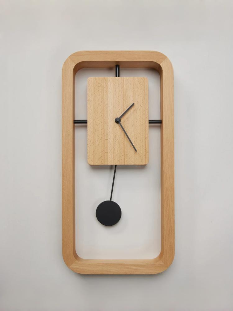Wall Clock Brief Quartz Clocks Swingable Pendulum Times Creative Silent Loudspeaker Mute Watches Hours