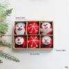 Christmas Festival Felt Ball Tree Ornaments - Red & Green, Cute Small Desktop Decor