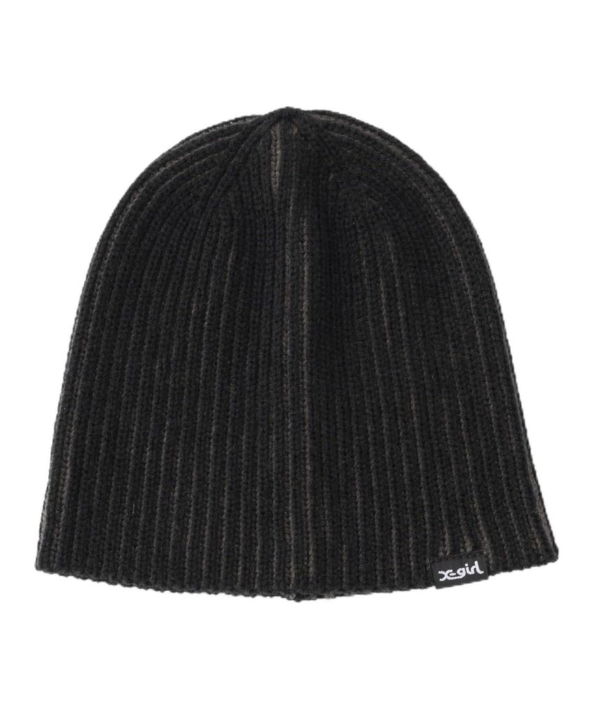 BICOLOR BEANIE BLACK [X Girl] Women's