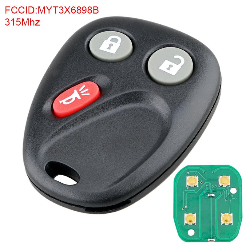 ECCPP Replacement 315MHz Keyless Entry Remote Key Fob fit for Chevy Trailblazer/GMC Envoy/Buick Rainier/Isuzu Ascender MYT3X6898B 2X ECCPP Replacement 315MHz Keyless Entry Remote Key Fob fit for Chevy Trailblazer/GMC Envoy/Buick Rainier/Isuzu Ascender MYT3X6898B 2X