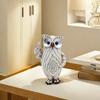Salute Owl Creative Decorative Bird Resin Sculpture Animal Statue Home Entrance Cabinet Artwork Desktop Ornament Collectible