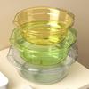 1Pcs Transparent Washbasin Dormitory Student Washbasin Portable Travel Plastic Basin Household Water Basin
