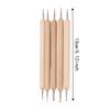 5pcs Wooden Handle Embossing Pen Set Double End Tracing Stylus Tools Dual Tip Pens  Clay Sculpture
