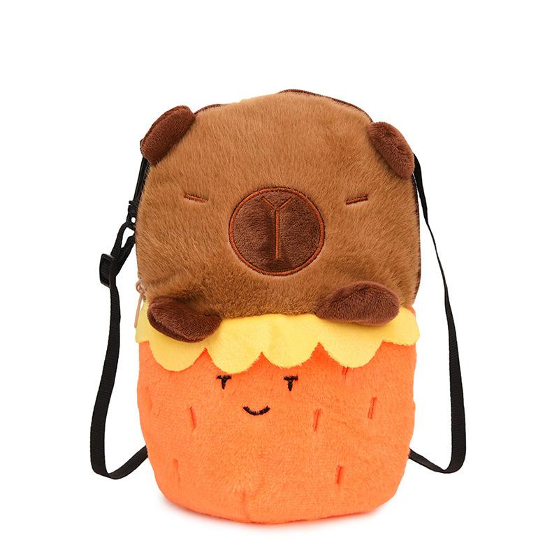 

Новая милая плюшевая сумка Капибара милая кукла капибара сумка через плечо кроссбоди для девушки студентки кошелек для мелочи