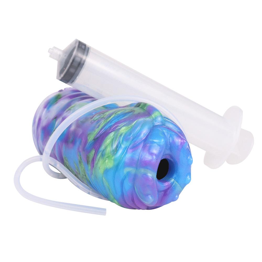 Water Squirting Masturbation Cup Silicone Masturbator for Men Manual Penis Training Sex Toy Gay Pussy Doll Vagina