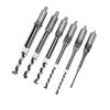 6Pcs SquaRe Hole Saw Auger Drill Bit Mortising Chisel Woodworking Tool