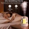 Air Humidifier 2.2L Large Capacity Double Spray Humidifier for Home Bedroom Room Desktop USB Water Humidifier with Night Light