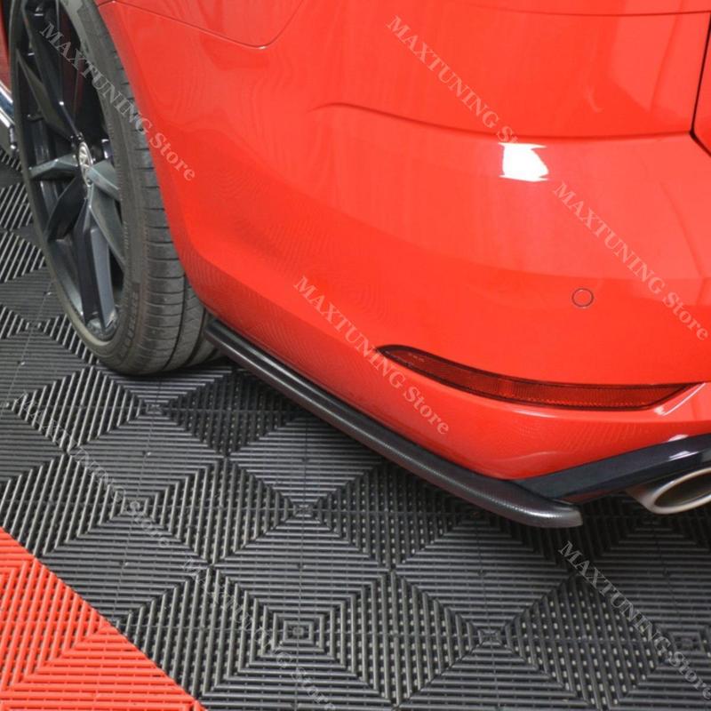 Maxton Style Rear Valance For Volkswagen Golf MK7 Variant 2013-2020 Car Bumper Side Splitters Lip Spoiler Under Guard Body Kits