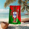 proof beach towel with Portugal Football team pattern - soft,absorbent,quick-drying,machine washable - perfect for swimming,camping,bathing