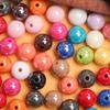 20 Stücke 10mm Glänzend Acryl Lose Perlen Anhänger Für DIY Halskette Armband Schmuck Machen