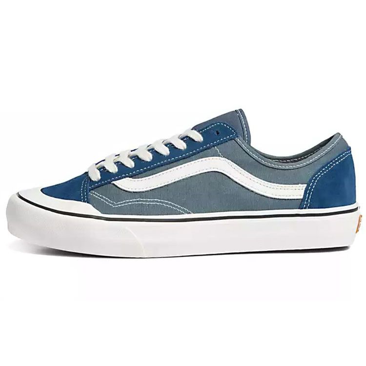Vans Style 136 Decon Vr3 Sf Casual Durable Lightweight Low-Top Skate Shoes Unisex sneaker Blue White VN0A4BX9DDN