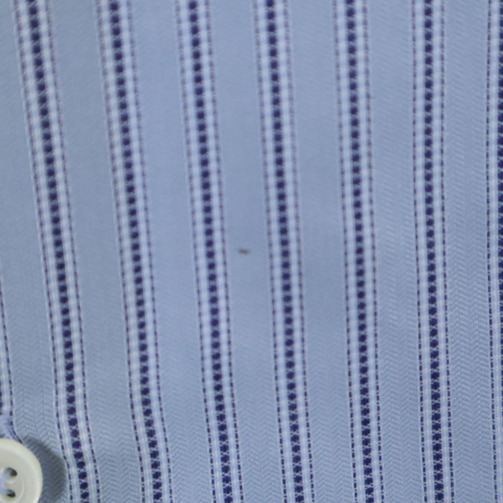 Armani Collezioni Long Sleeve Cotton Shirt 40 Blue Men's Used