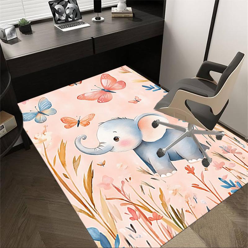 

1pc Elephant Carpet Office Rug Outdoor Mat Home Decor Area Carpet Festival Gift 60cm by 90cm