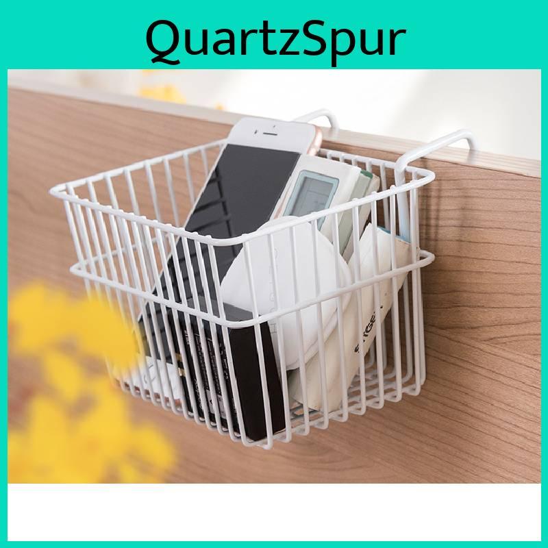 Elegant White Square Iron Storage Basket For Seamless Office And Bedroom Clutter Management