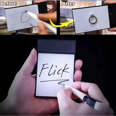 New Drawing Board Flick Pad Gimmicks Magie Props Street Easy To Do Magic Whiteboard Magic Props Bar Performer Beginner
