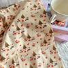 100% Хлопок Цифровая Печать Корейский Стиль Мультяшный Животный и Цветочный Принт Ткань для Женской Одежды, Детской Одежды, Семейных Нарядов, Домашней Одежды и DIY Проектов