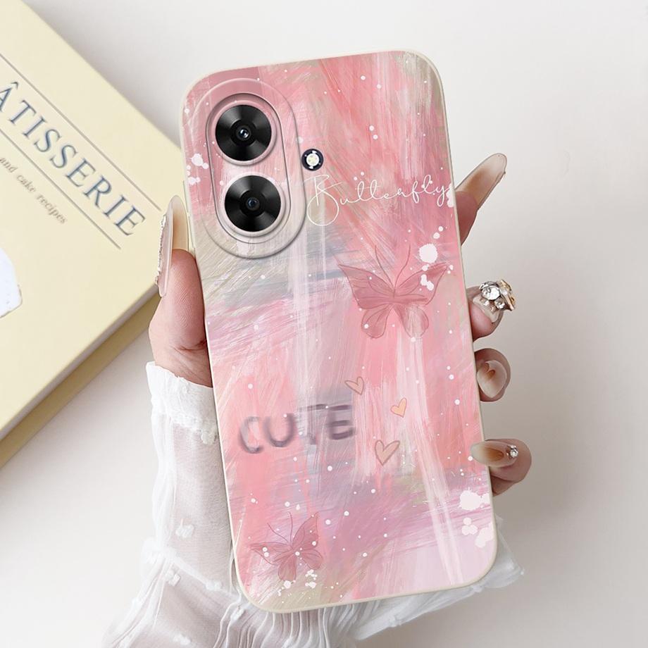 Miękkie Silikonowe Etui Na Telefon Dla Realme Note 60 60x / Realme C61 Indie Narzo N61 Etui Kreskówkowe Zwierzęta Kwiaty Modne Drukowane Pokrowiec