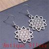 Mandala Pattern Drop Earrings Dangle Drop Earrings For Women Jewelry Making Wholesale