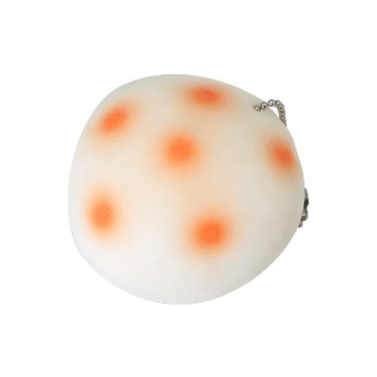 Rice Cake Squeeze Toy with Ball Chain Anxiety Relief Baked Doufu Stress A