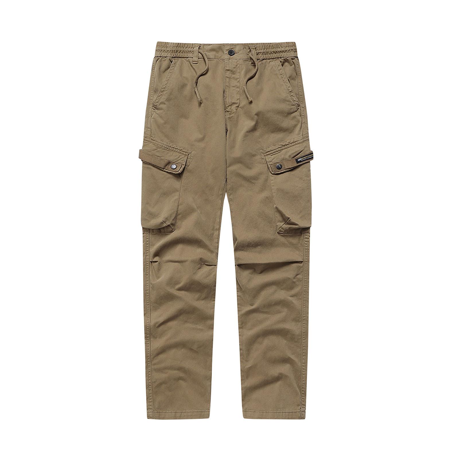 

Мужская спортивная одежда, повседневные рабочие брюки, уличные брюки с несколькими карманами 38 хаки