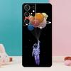Cartoon Space Astronaut Phone Case For Samsung Galaxy S25 S23 S22 S21 Ultra S9 S10 S20 Plus S24 FE Funda Cover Shell