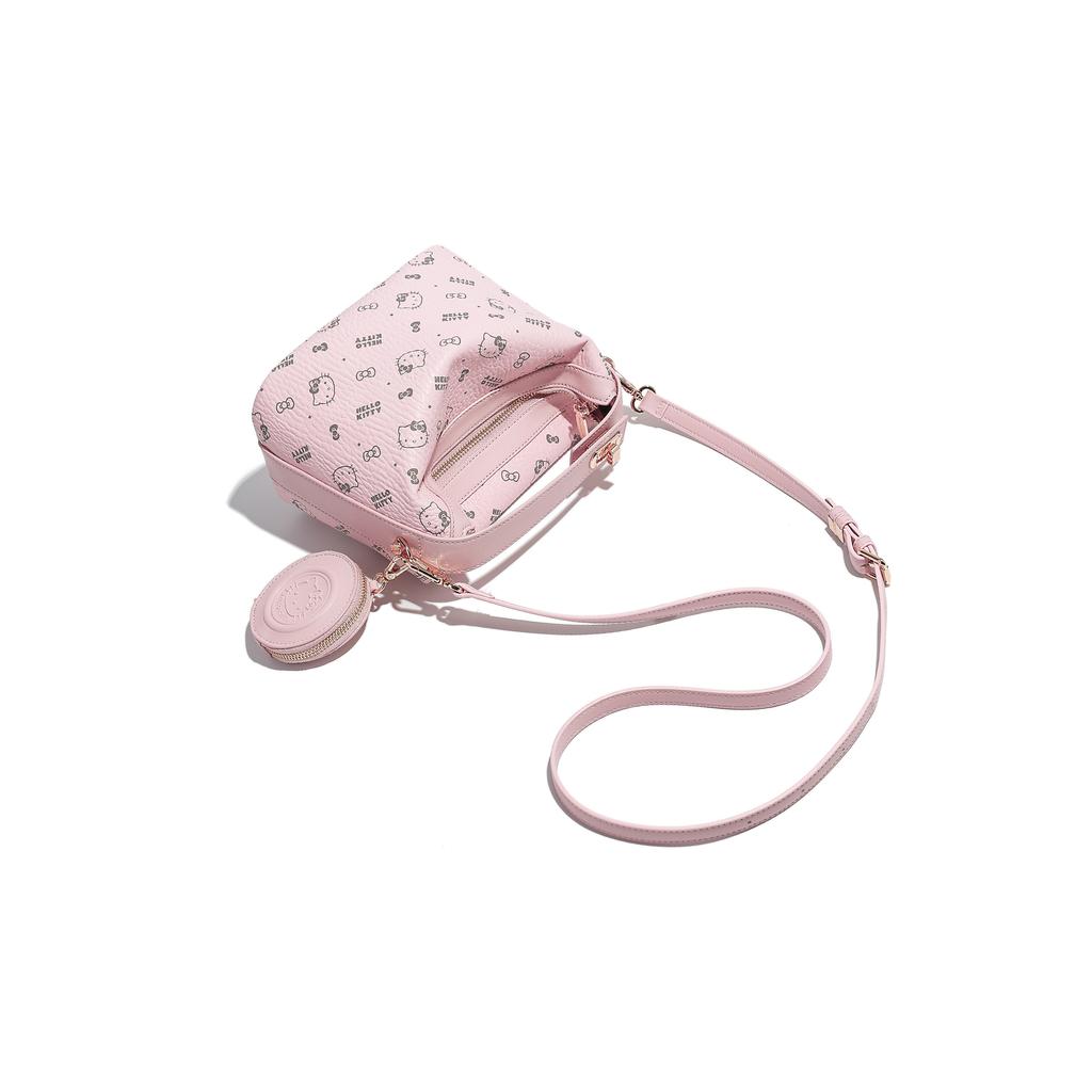 New Sanrio HelloKitty Hello Kitty PU Shoulder Bag, Crossbody Bag, Handbag Women's Pink/Brown SHHF41266