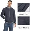 KEFITEVD Baseball Solid Lightweight Bomber Large Swing Size L Men's Jacket, Color, Jacket, Size, Windproof, Top, Workwear, Sukajan, Zip-Up, Gray,