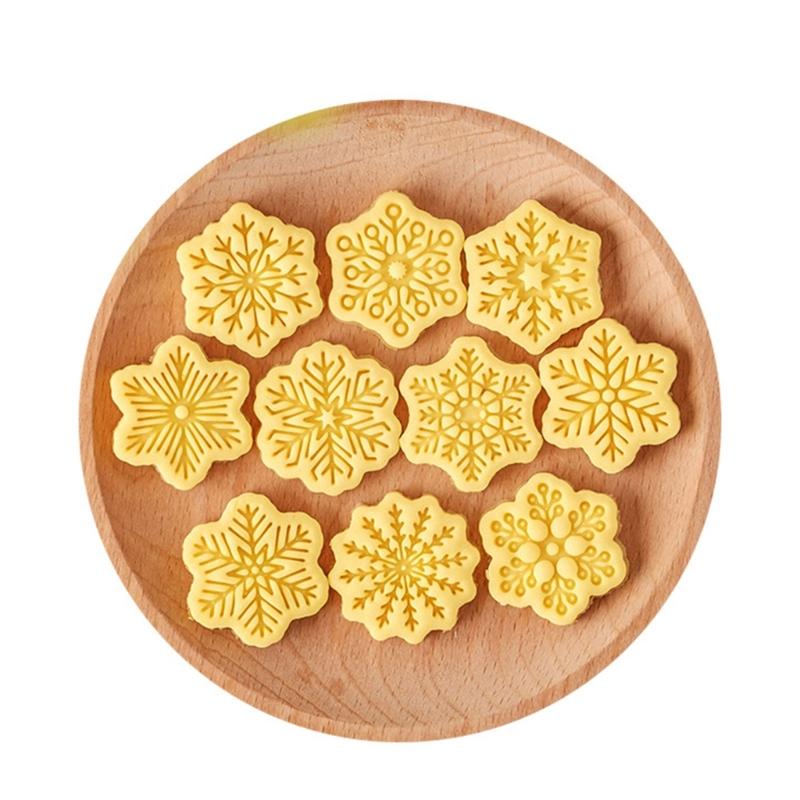 Christmas Snowflake Cookie Cutters Biscuit Mold Biscuit Fondant Cookie Stamps