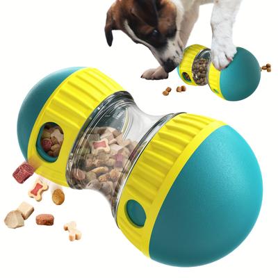 1pc Elliptical Track Rolling Ball Dogs Toy Interactive Slow Feeding Toy Hide Food Durable Interactive Pet Toys Pet Supplies