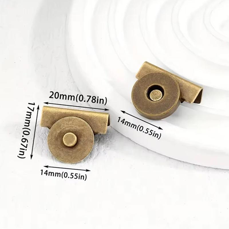 10Pairs Seamless Magnetic Button Strong Magnet Buckle Hidden Button For Shoulder Bag Wallet Clothes DIY Craft Accessories NEW