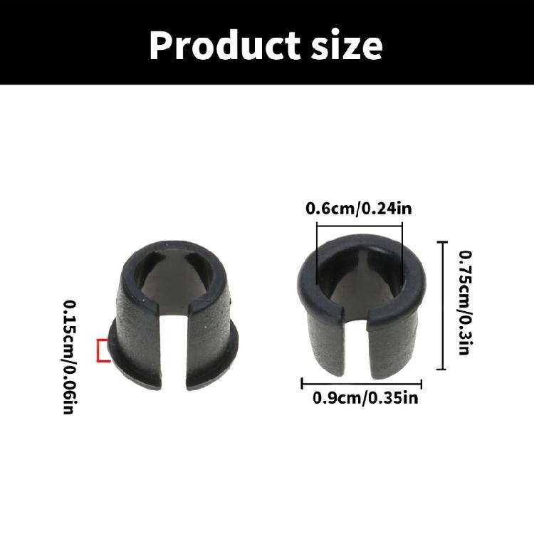 10Pcs Inner Tube Rubber Plug Adapter Bike Valves Stem Grommets for Bicycles Wheel Rims Conversion Easy to Install