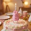 Plastic Finger Ring Candle Stand 3D Cake Shape Birthday Cake Ring Topper  Celebration