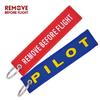 Remove Before Flight 2pcs/set Pilot Crew Aviation Keychain Key Tag for Motorcycle Car