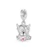 New 925 Silver Heart Bow Dog Palm Turtle Elephant Bead Pendant Charm for DIY Bracelet Jewelry