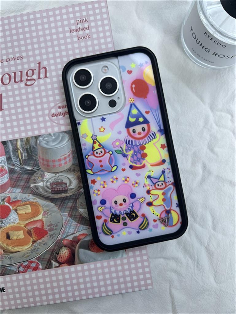 Wildflower 3D Girl Cherry Sweetheart for iPhone 16 15 14 13 12 17 Pro Max 16 Plus 15 WF Nara Smith x Happy Part Cartoon Cover