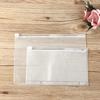 1/5PCS Organization Resealable Loose-leaf Zip Lock Matte Clear Pouch Bag PVC Storage