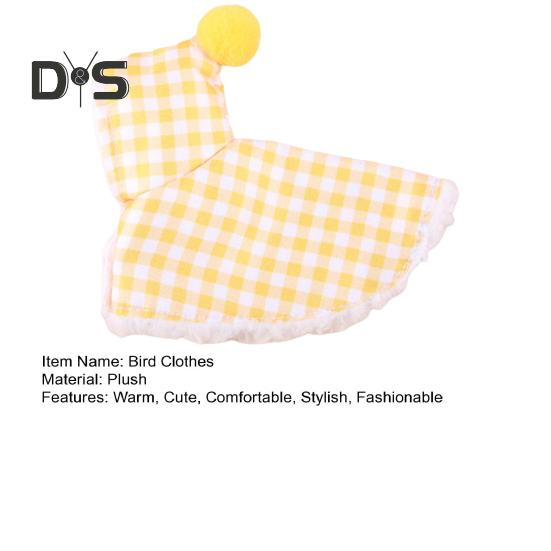 Small Animals Clothes for Parrot Winter Bird Costume Warm Parrot Cloak Shawl Pet Cosplay Photo Prop for Parrots Budgerigar Parakeet