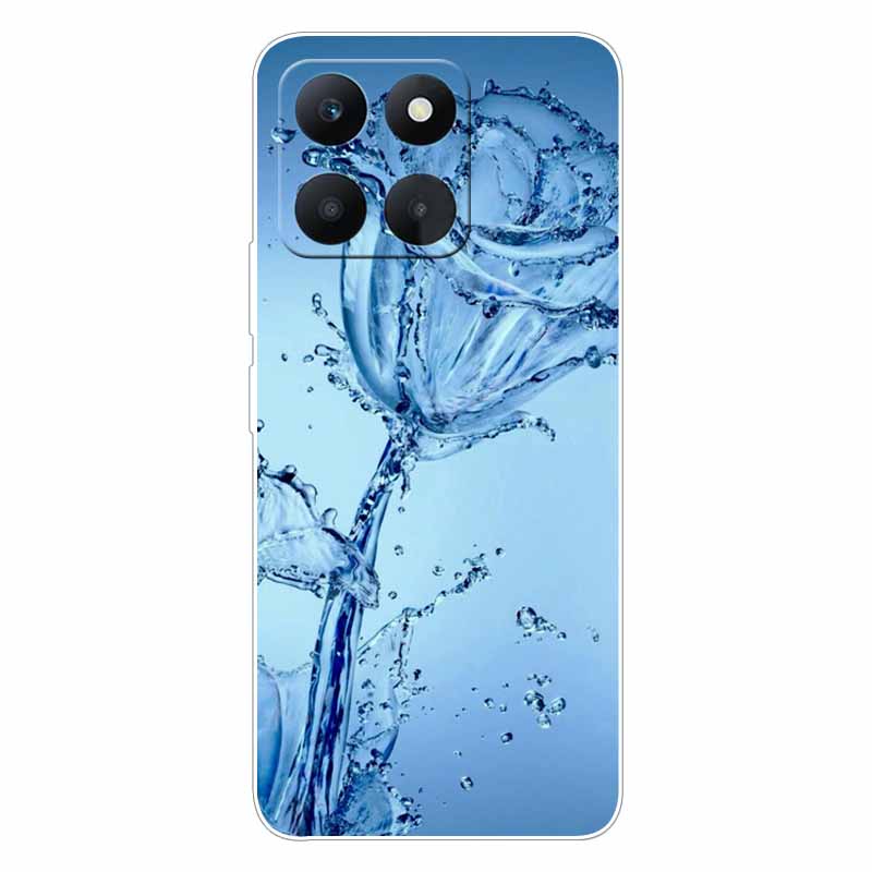 

Soft Silicone Covers For Honor X6A Case TPU Space Wolf Protector Cases for Huawei Honor X6a Case HonorX6a Marble Luxury Bumper Honor X6a