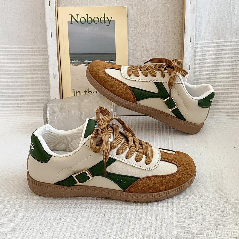 Fashion Women's New Color Blocked Spring and Autumn Simple Trend Casual Vulcanized Shoes Street Retro Women's Shoes Zapatos De Mujer